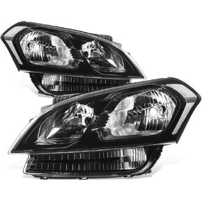 Auto Dynasty KI2503152 Facotry Style Halogen Headlights Assembly Compatible with Soul 2012-2013, Passenger Right Side, Black Housing Amber Corner