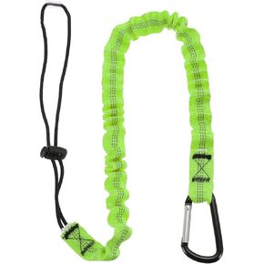 MECCANIXITY Retractable Tool Lanyard 3ft with Single Aluminum Buckle and Adjustable Loop End, Maximum Weight Limit 10KG / 22lb, Safety Fall Protection Tools Leash, Black in Saudi Arabia