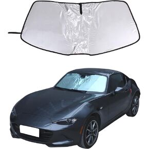 Car Windshield Sun Shade Compatible with Mazda MX-5 2016-2024,Front Window Sun Visor Protector,UV Protection Heat Insulation Windshield Sunshade (Style A)