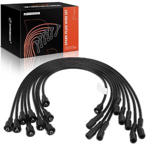 A-Premium 9PCS Spark Plug Wires Compatible with Jeep Cherokee 1975-1983, CJ5, CJ6, CJ7, J10, J20, Grand Wagoneer, Wagoneer & AMERICAN MOTORS AMX, Concord, Gremlin, Hornet, Matador, Pacer, Spirit