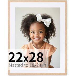 ZLG 8x10 Picture Frame, Solid Wood 8x10 Frame with mat for 5x7, for Tabletop and Wall Display, Wall Hook Included, Set of 3