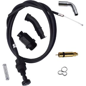 labwork Carburetor Choke Cable and Starter Valve Plunger Kit Replacement for Honda Rancher 350 TRX350 Foreman 400 TRX400