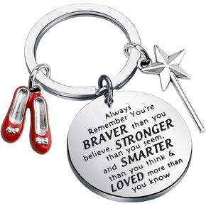 BNQL Wizard Oz Gift Keychain Dorothy Ruby Gift Wizard Oz Inspired Keychain Ruby Red Slipper Keychain Dorothy Jewelry Gift