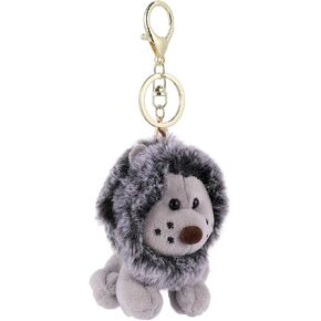 OSALADI Plush Lion Shape Keychain Cartoon Key Ring Lovely Key Pendant Bag Decoration