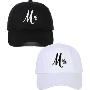 Matching Mr. & Mrs. Baseball Caps, Bridal Gift, Newlywed Honeymoon Wedding Gift