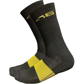 Atlas 46 Millstone Hi-Rise Sock, Thermally Balanced Cushioned Footbed (Size Large, Shoe Size 9-12)- Made in the USA