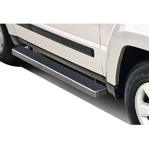 APS Premium 5in Stainless Steel Running Boards Compatible with Jeep Liberty 08-13