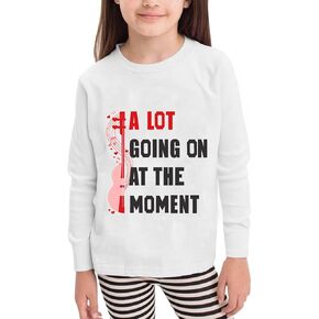 Toddler Girls Letter Print Shirt - Kids Music Concert Long Sleeve Top Cute Casual Graphic Tee Fall Winter Outfits
