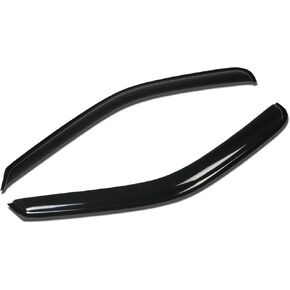 DNA MOTORING WVS-221 Vent Window Visor Deflector Rain/Sun Guard, Dark Smoke, 2 Piece