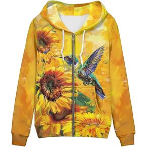 Zip Up Hoodie Women Long Sleeve Oversized Sweatshirts Fall Y2K Hoodie Jacket with Pockets
