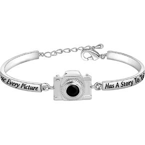 AKTAP Photograph Bracelet Camera Charm Because Every Picture Has a Story to Tell Photography Gifts for Photographers Women Best Friends