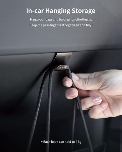 خطاف صندوق القفازات من منتجات Jowua متوافق مع Tesla Model S/X Glovebox 2021+ (عبوتان) in Kuwait