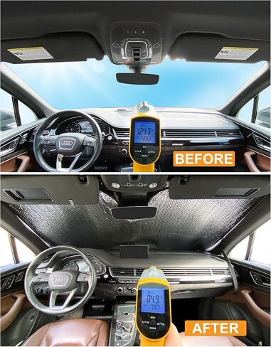 YelloPro Auto مخصص مناسب للزجاج الأمامي العاكس للضوء من أجل 2023 2024 2025 Kia Sportage SUV، ملحقات كتل حماية عاكسة للأشعة فوق البنفسجية [صنع في الولايات المتحدة الأمريكية] in Kuwait