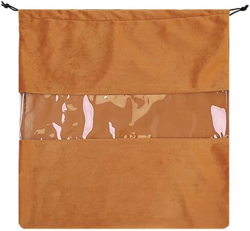 Lckaey handbags Dust Bags for Purse and shoes-grade suede velvet Clear tote bag dust Storage Bags 3 Pack Y100camel-M in Saudi Arabia