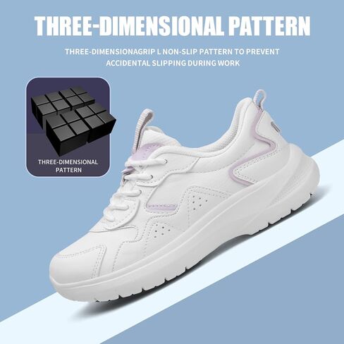Non Slip Shoes for Women White Food Service, White Women's Non Slip Nursing Shoes, Comfortable, Breathable, and Wear-Resistant in Saudi Arabia