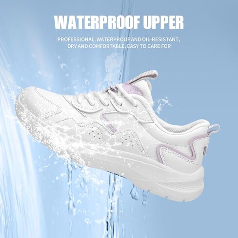 Non Slip Shoes for Women White Food Service, White Women's Non Slip Nursing Shoes, Comfortable, Breathable, and Wear-Resistant in Saudi Arabia