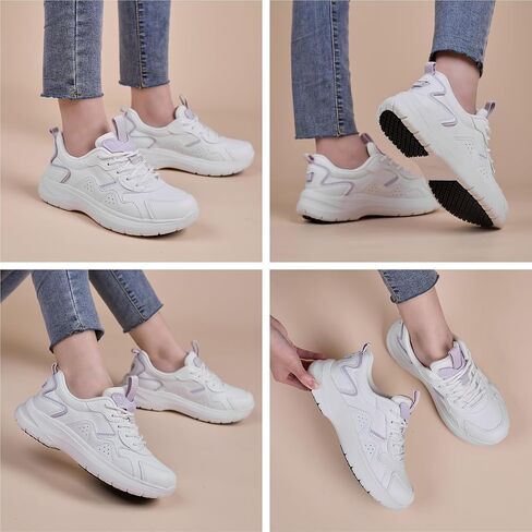 Non Slip Shoes for Women White Food Service, White Women's Non Slip Nursing Shoes, Comfortable, Breathable, and Wear-Resistant in Saudi Arabia