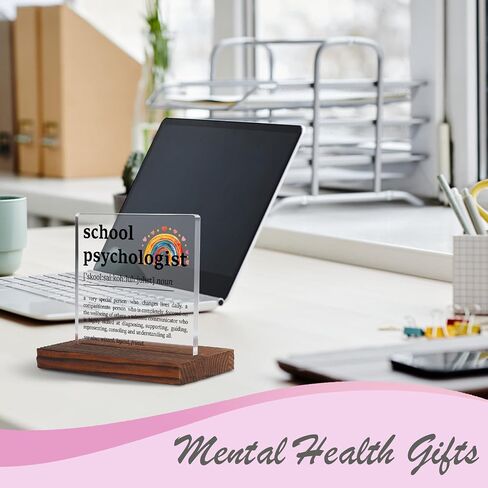Things to Remember Therapy Office Clear Desk Decor Signs, Positive Affirmations Anxiety Relief Calming Corner Gifts for School Counselor Psychology Teens Girls Mental Health Decorative Plaque TZF40 in Saudi Arabia