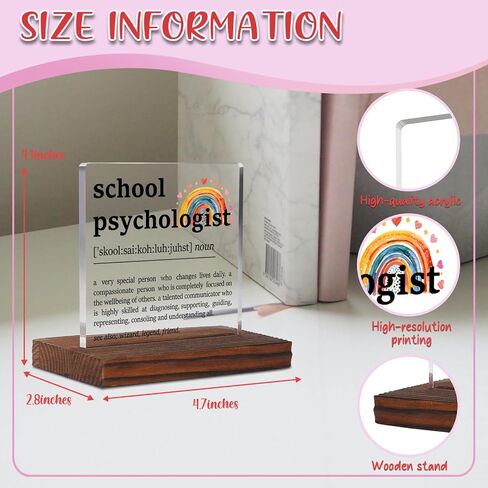 Things to Remember Therapy Office Clear Desk Decor Signs, Positive Affirmations Anxiety Relief Calming Corner Gifts for School Counselor Psychology Teens Girls Mental Health Decorative Plaque TZF40 in Saudi Arabia