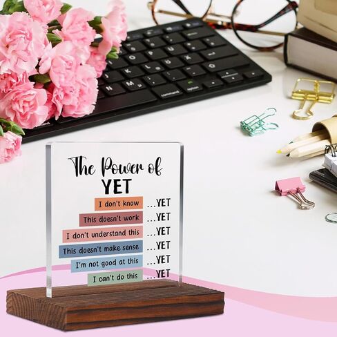 Things to Remember Therapy Office Clear Desk Decor Signs, Positive Affirmations Anxiety Relief Calming Corner Gifts for School Counselor Psychology Teens Girls Mental Health Decorative Plaque TZF40 in Saudi Arabia
