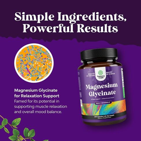 Pure Magnesium Glycinate 400mg Per Serving - Vegan High Absorption Chelated Magnesium Capsules for Women & Men with Elemental Magnesium 400mg for Mood Sleep and Relaxation Support - 30 Servings in Saudi Arabia