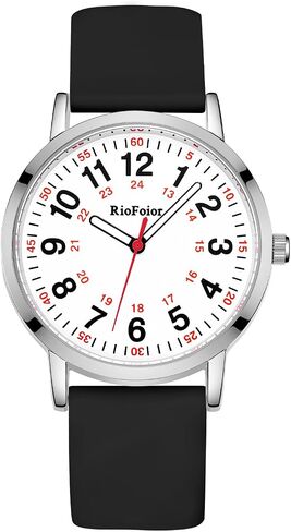 Nurse Watch for Nurses,Nursing Students,Medical Professionals,Doctors,with Variety Colors,Second Hand and 24 Hour,Soft Breathable Colour Silicone Band.Easy to Read Waterproof Watch. in Saudi Arabia