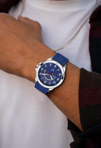 Waterproof Watch Analog Military Stylish Durable Timepiece for Men Adult Sports Wrist Quartz Watches,Silicone Strap in Saudi Arabia