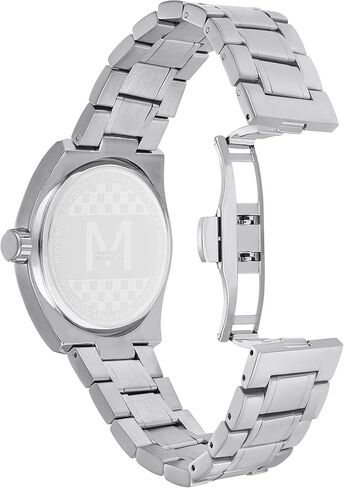 Miykon Stainless Steel Dress Watches for Men - 42mm Ion Polished Mens Watches with Scratch Resistant Glass - 100ft Water Resistant Mens Watch with Easy to Read Dial & Bold Indices in Kuwait