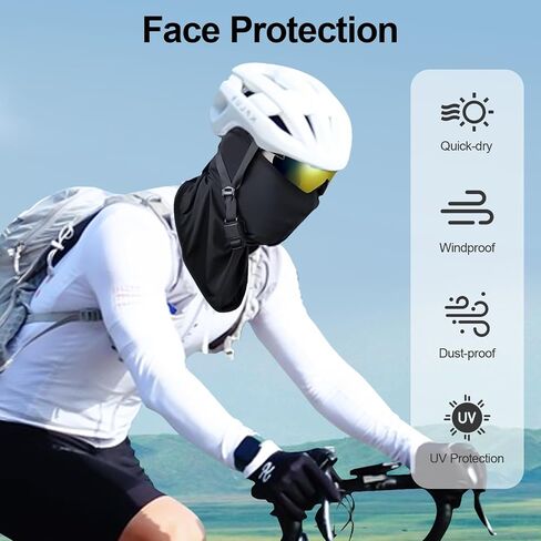Face Mask Balaclava for Winter and Summer, Sun UV Protection Neck Gaiter, Men Shiesty Mask for Ski Motorcycle Cycling in Kuwait