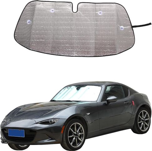 Car Windshield Sun Shade Compatible with Mazda MX-5 2016-2024,Front Window Sun Visor Protector,UV Protection Heat Insulation Windshield Sunshade (Style A) in Kuwait