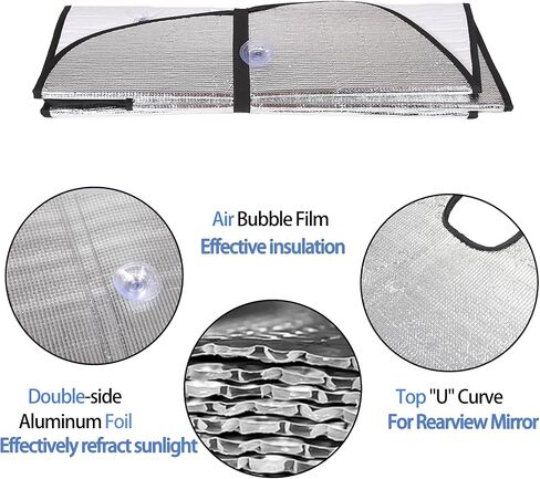 Car Windshield Sun Shade Compatible with Mazda MX-5 2016-2024,Front Window Sun Visor Protector,UV Protection Heat Insulation Windshield Sunshade (Style A) in Kuwait