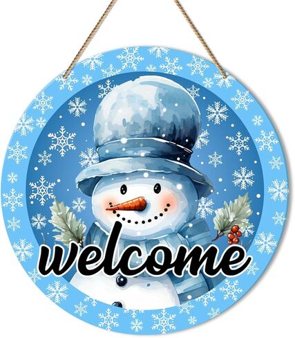 zodgmed الشتاء علامة ديكور الباب الأمامي، علامات الشتاء للباب الأمامي المنزل مكتب الشرفة الفناء، عطلة الشتاء ريفي شنقا ديكورات الحائط، دعها تثلج in Kuwait