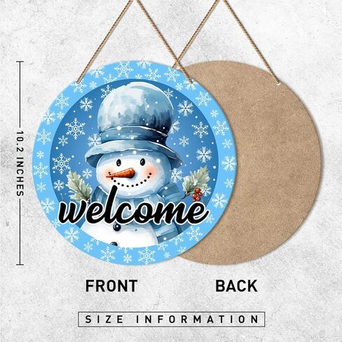 zodgmed الشتاء علامة ديكور الباب الأمامي، علامات الشتاء للباب الأمامي المنزل مكتب الشرفة الفناء، عطلة الشتاء ريفي شنقا ديكورات الحائط، دعها تثلج in Kuwait