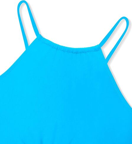 Girls Swimsuit 2 Pcs Solid Color Cutout Tankini with Shorts Drawstring Bathing Suit for Girls Swimwear 7-14Y in Saudi Arabia