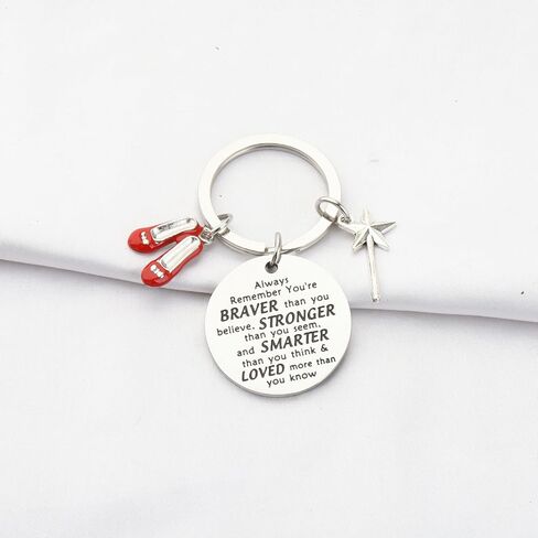 BNQL Wizard Oz Gift Keychain Dorothy Ruby Gift Wizard Oz Inspired Keychain Ruby Red Slipper Keychain Dorothy Jewelry Gift in Saudi Arabia