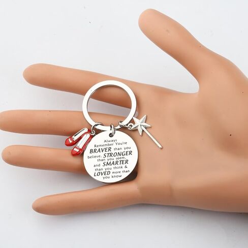 BNQL Wizard Oz Gift Keychain Dorothy Ruby Gift Wizard Oz Inspired Keychain Ruby Red Slipper Keychain Dorothy Jewelry Gift in Saudi Arabia