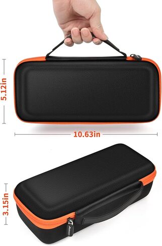 Travel Case Compatible with Hajomel Tire Inflator Portable Air Compressor 10000mAh, 4X Fast Air Pump for Car Tires, 150PSI Electric Tire Pump Storage Holder Organizer for Air Tube, USB Cable-Bag Only in Kuwait