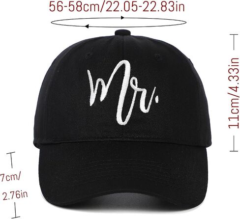Matching Mr. & Mrs. Baseball Caps, Bridal Gift, Newlywed Honeymoon Wedding Gift in Saudi Arabia
