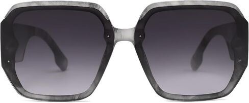 AMOMOMA Vintage Oversized Square Sunglasses for Women,Fashion Big Sun Glasses UV400 Protection AM6636 in Kuwait