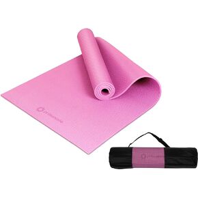 Primasole Yoga Mat with Carry Strap for Yoga Pilates Fitness and Floor Workout at Home and Gym Non-slip 9 colors