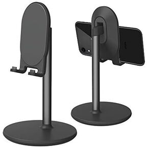 Bright Stone Phone Stand for Desk, Adjustable Cell Phone Holder for Desk, Compatible with 4"-12.9" Phones/Tablet/iPhone/iPad/Switch (Pink)