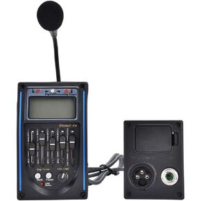 5Band Guitar Preamp, Digital Tuner Equalizer Acoustic Guitar Pickup Equalizer Pickup for Acoustic Guitar