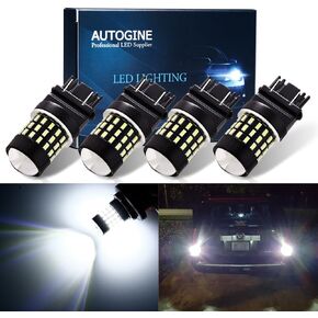 4pcs 1000 Lumens 9-30V 3157 3156 3057 3056 4157 LED Bulbs 3014 54-EX Chipsets with Projector for Reverse Back Up Lights DRL Tail Brake Lights, Xenon White
