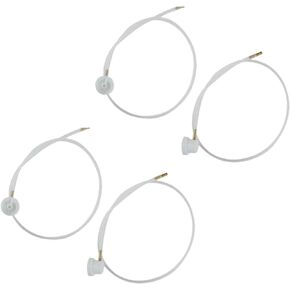 4Pcs 360 Degrees Extension Hose for Male Stem Spray Cans Fluid Auto Car Nozzle Film 2XAerosol Nozzle w/ 19.69in. 4.5mm Extension H3C9