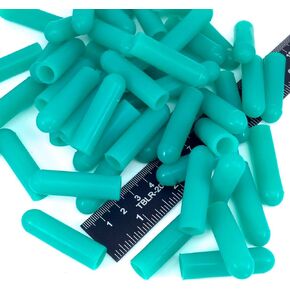 50 Piece 3/8" ID High Temp Silicone Rubber End Caps - Powder Coating, Painting, Plating, Blasting Protection
