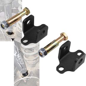 NIXFACE Front Lower Mount Shock Bar Pin Eliminator Fit for Jeep Wrangler TJ,Cherokee XJ，Comanche MJ ，Unlimited LJ 4WD
