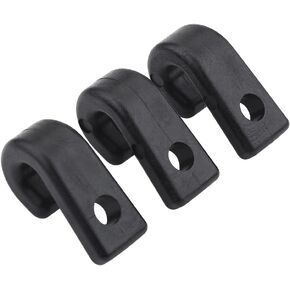 Keenso Kayak Bungee Hooks, 25 Pcs Nylon Pelican Bungee Cord Hooks Tie Down Hook Accessories for Kayak Canoe Cord Canoes Boats