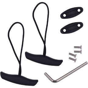 2PCS Kayak Canoe Carry Handle Pull Handle T-Handle with Cord and Pad Eyes, Kayak Carrying Pull Handle ,Kayak Straps ,Kayak Assesseries,Kayak Rope ,Kayak Handles Replacement,Kayak Pulling Handle