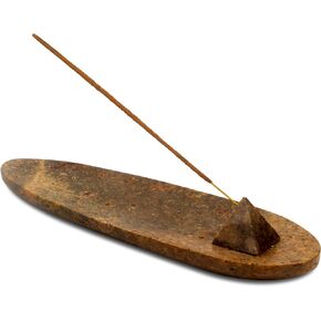 Raajsee Incense Sticks Holder with Satya Nag Champa Incense 15gm, Marble Incense Burner Ash Catcher Insence-Stick Holder – Modern Gift Home Decor - Room - Kitchen Décor - Yoga Décor