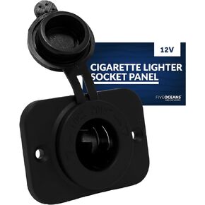 Five Oceans FO2635-M2 Waterproof Cigarette Lighter Socket Panel, 12V (Pair)